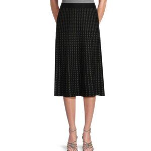 Max Studio Womens Printed Midi Sweater Skirt Small NWT Academia Fall Fashion